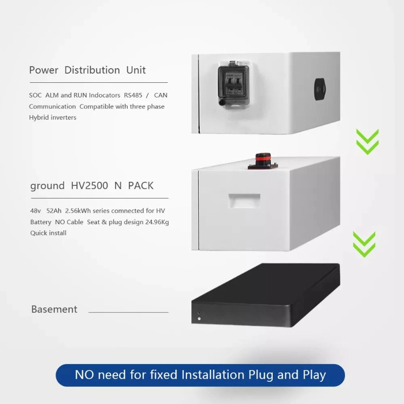 Hfie Smart Stackable Energy Storage 10kwh 12.5kwh 15kwh 17.5kwh Household Lithium Battery Pack Battery-Box Premium Bess System