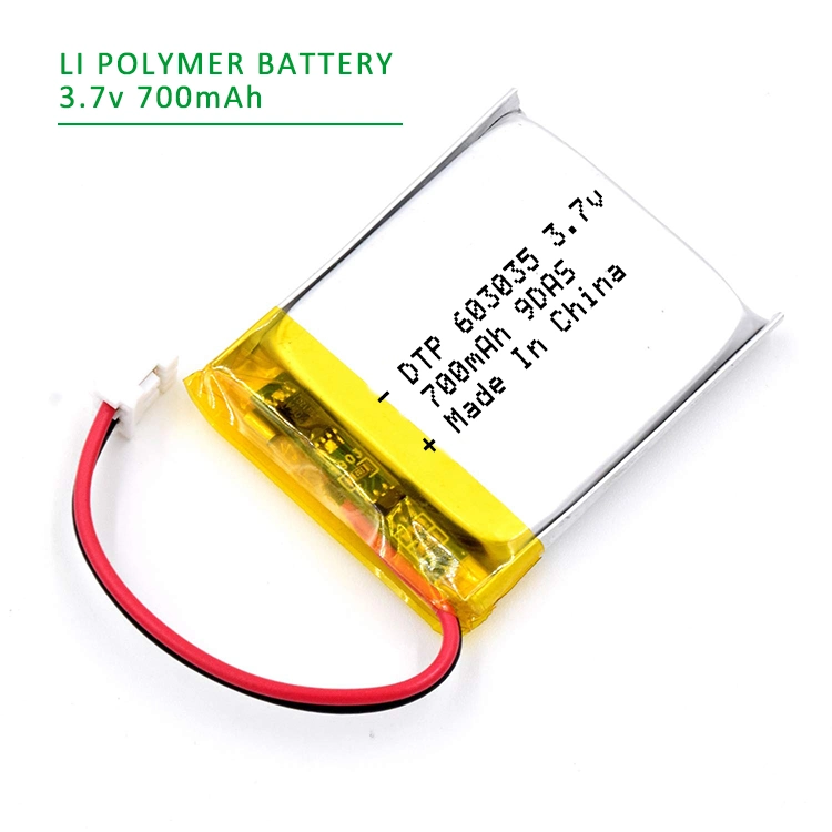 Data Power 603035 CE RoHS Kc Rechargeable Li-ion Battery 700mAh 600mAh Lithium Ion Batteries Other Batteries 3.7V