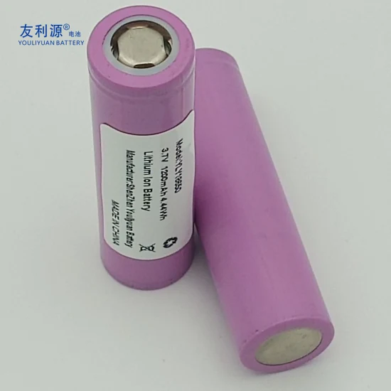 Batteria ricaricabile agli ioni di litio 18650 cilindrica di vendita calda 1200mAh Singola cella per audio tirante/luce da prato