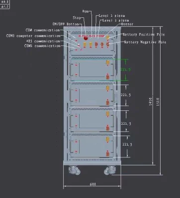 LiFePO4 409,6 V 50 Ah Armadio per batterie agli ioni di litio ad alta tensione 15 KW Inverter per sistema di accumulo di energia solare