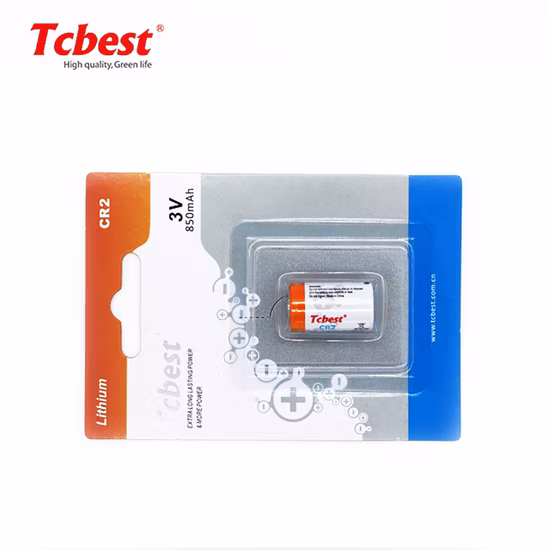 Batteria al litio 3V Limno2 Cr2 850mAh Cr15h270 Batteria 2cr1/3n Cr123A Batteria al litio Cr2 Batteria per torcia elettrica Batteria al litio cilindro 3V Cr2 750mAh 3V